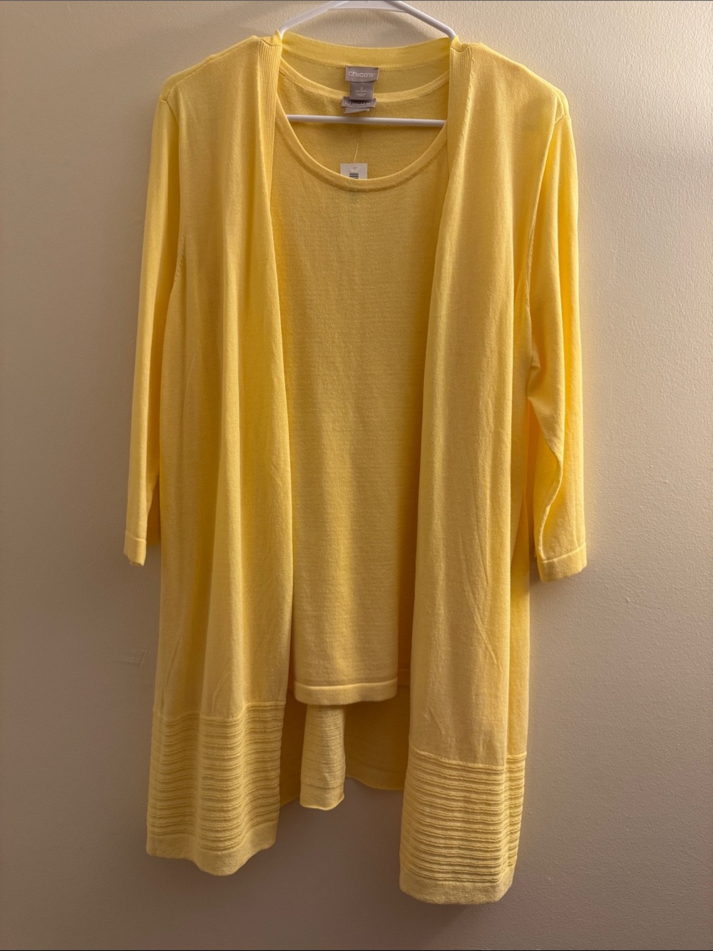 CHICO’S Two Piece Knit Tank & Cardigan Set